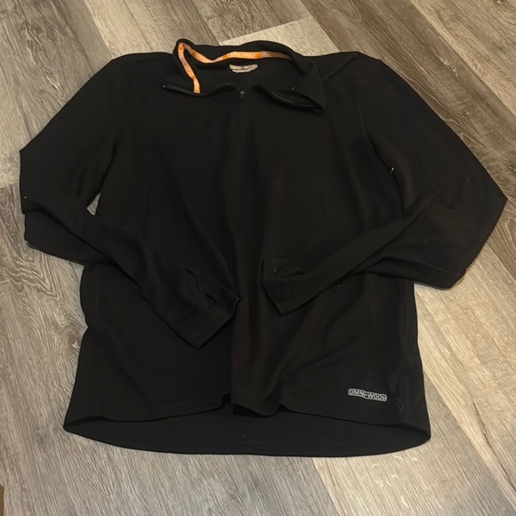 omni wood Other - Black Long Sleeve Shirt with Orange Trim Mens Omni Wood shirt sz Large